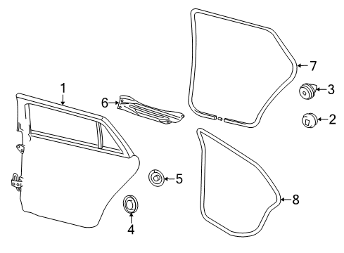 2013 Volkswagen Jetta Door & Components Diagram 4