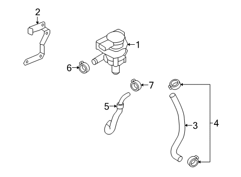 2009 Volkswagen CC Water Pump - Belts Diagram 3