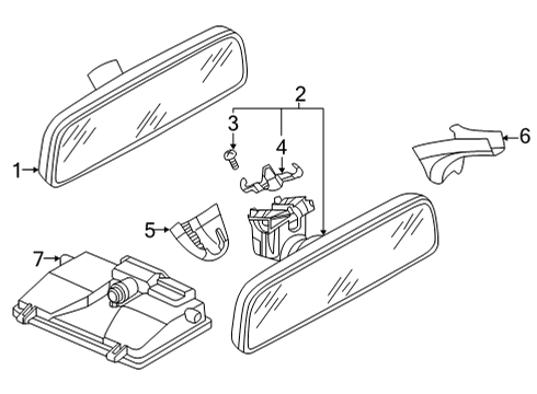 2025 Volkswagen Taos Inside Mirrors Diagram 2