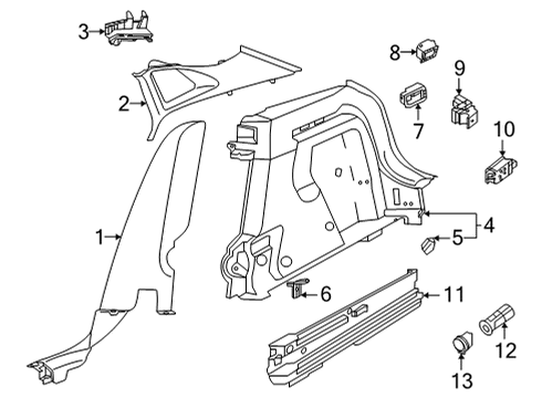 2025 Volkswagen ID.4 Led Lamp Diagram for 11K-947-267