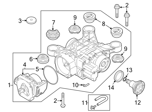 2020 Volkswagen Arteon Axle & Differential - Rear Diagram