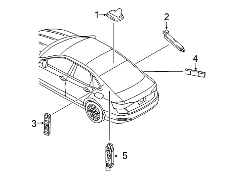 2025 Volkswagen Jetta Roof Antenna Diagram