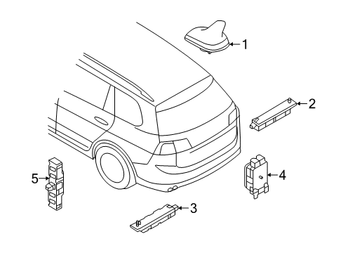 2016 Volkswagen Golf SportWagen Antenna & Radio Diagram