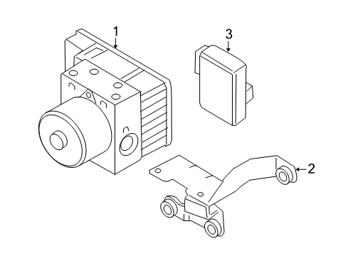 2003 Volkswagen Beetle ABS Components Diagram 2