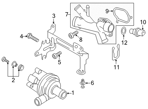 2014 Volkswagen Passat Water Pump - Belts Diagram 4