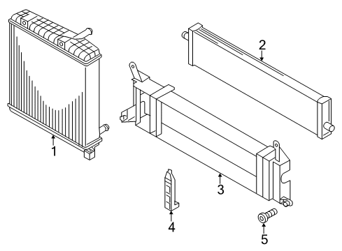 2014 Volkswagen Touareg Radiator & Components Diagram 3