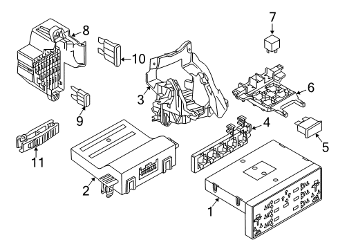 2010 Volkswagen CC Relay Diagram for 3C0-951-253