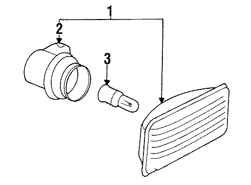 1997 Volkswagen Jetta Side Marker Lamps Diagram