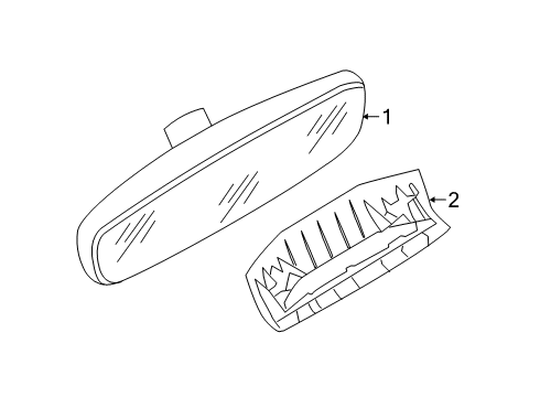 2023 Volkswagen Jetta Inside Mirrors Diagram 3