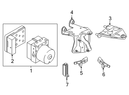 2018 Volkswagen Beetle Control Module Diagram for 1K0-907-375-CC