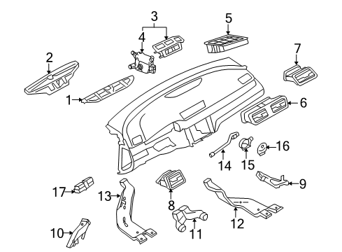2010 Volkswagen CC Ducts Diagram