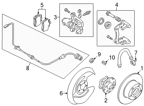 2000 Volkswagen Passat Anti-Lock Brakes Diagram