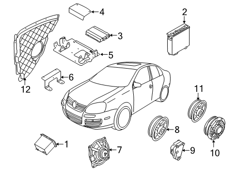 2007 Volkswagen GTI Sound System Diagram