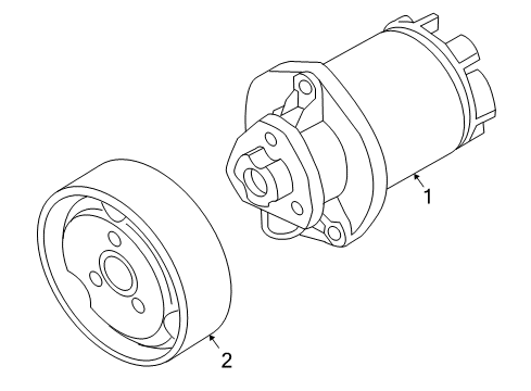 2005 Volkswagen Touareg Water Pump - Belts Diagram 2