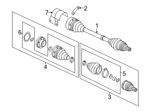2015 Volkswagen Jetta Drive Axles - Front Diagram 3