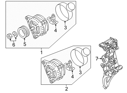 2009 Volkswagen Rabbit Alternator Diagram 2