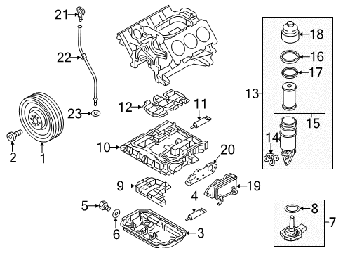 2012 Volkswagen Touareg Engine Parts Diagram 2