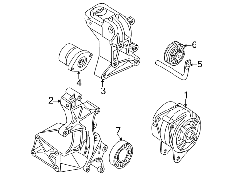 1995 Volkswagen EuroVan Alternator Diagram 2