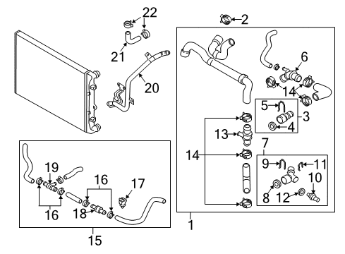 2016 Volkswagen Passat Hoses, Lines & Pipes Diagram 4
