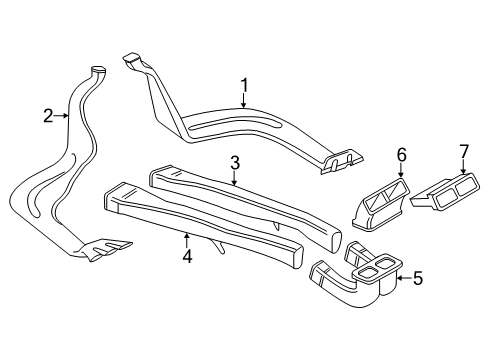 2017 Volkswagen Touareg Ducts Diagram