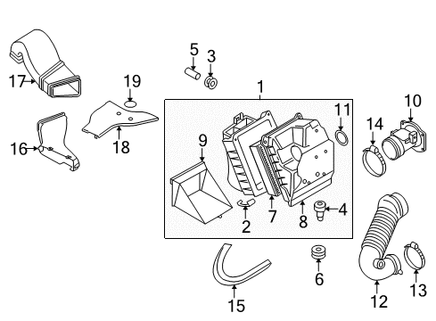 2004 Volkswagen Passat Air Intake - Air Diagram 2