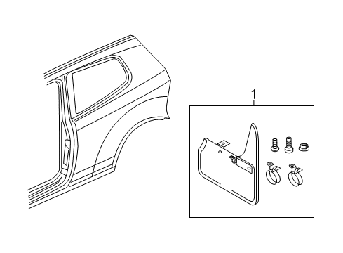 2010 Volkswagen GTI Exterior Trim - Quarter Panel