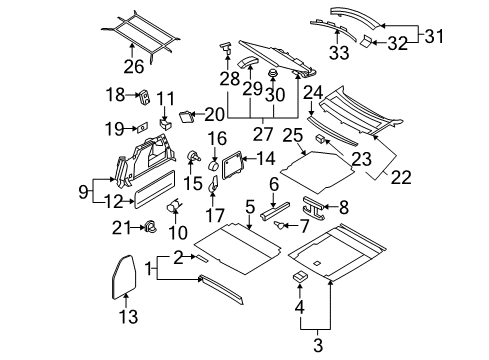 2006 Volkswagen Passat Interior Trim - Rear Body