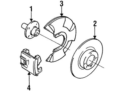 1985 Volkswagen Golf Front Brakes