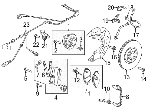 2017 Volkswagen Golf Alltrack Anti-Lock Brakes Diagram