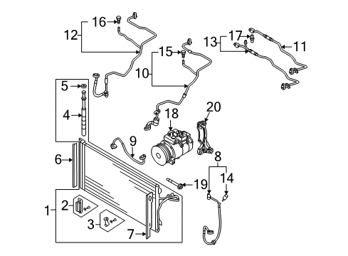 2005 Volkswagen Touareg A/C Compressor Diagram 3
