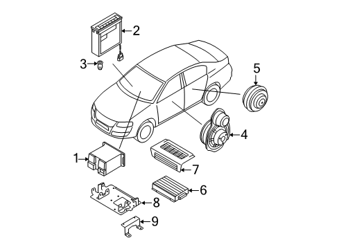 2008 Volkswagen Passat Sound System Diagram