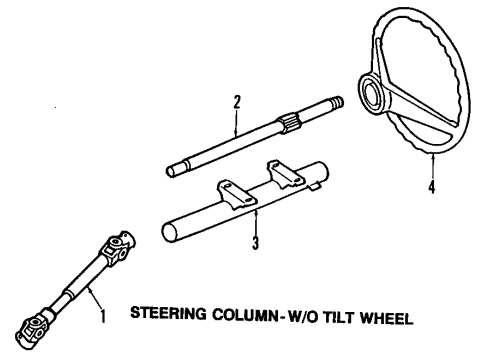 1985 Volkswagen Cabriolet Steering Column Diagram