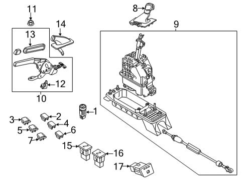 2020 Volkswagen Passat Gear Shift Control - AT Diagram