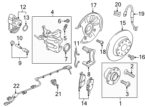 2018 Volkswagen Golf Rear Brakes Diagram