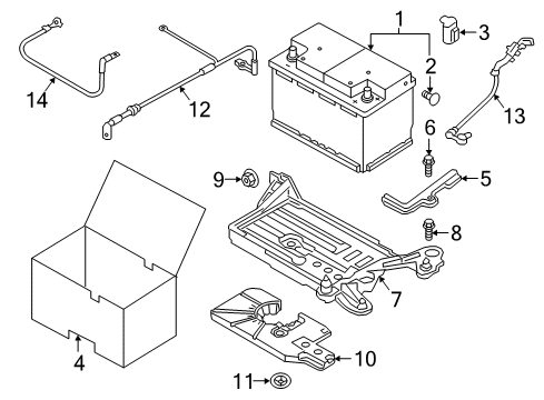 2015 Volkswagen Golf R Battery Diagram for 000-915-089-BB