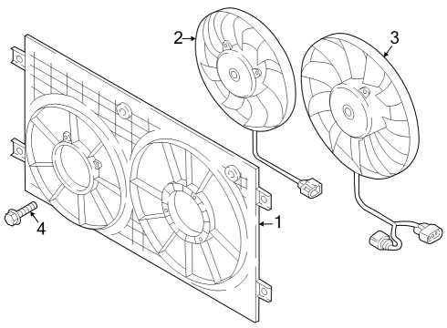 2025 Volkswagen Atlas Cooling Fan