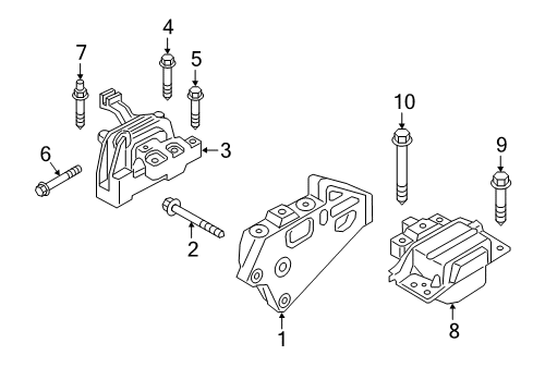 2025 Volkswagen Atlas Engine & Trans Mounting