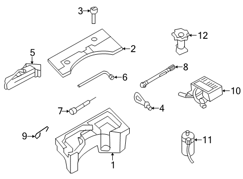 2011 Volkswagen CC Jack & Components Diagram