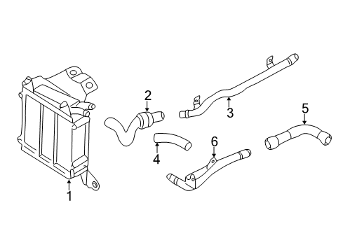 2000 Volkswagen Golf Radiator & Components Diagram 3