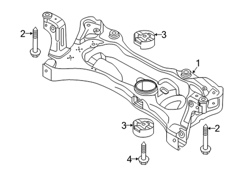 2025 Volkswagen Taos Suspension Mounting - Front Diagram