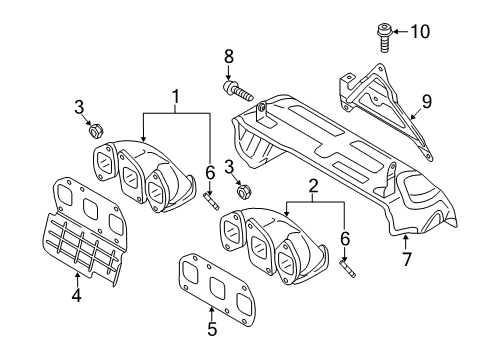 2019 Volkswagen Atlas Exhaust Manifold Diagram