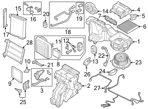 2023 Volkswagen Taos HVAC Case Diagram 2