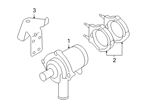 2004 Volkswagen Touareg Water Pump - Belts Diagram 3