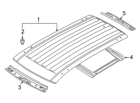2025 Volkswagen Atlas Cross Sport Roof & Components