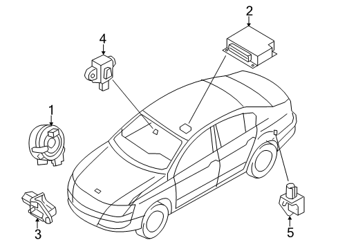 2014 Volkswagen CC Supplemental Restraint System Diagram 2