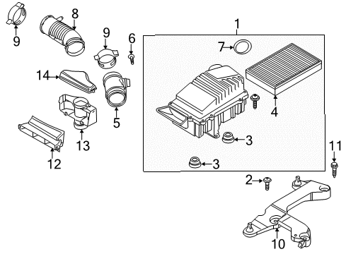 2016 Volkswagen Passat Air Intake Diagram