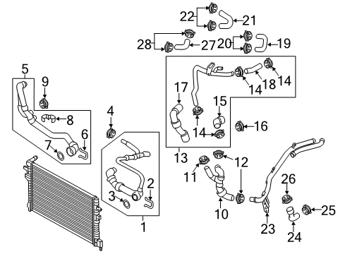 2015 Volkswagen Golf Hoses, Lines & Pipes Diagram 6