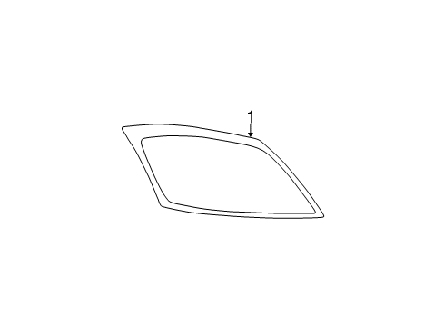 2001 Volkswagen Beetle Glass - Lift Gate