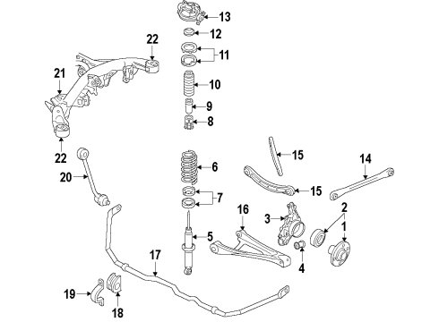 2017 Volkswagen Touareg Lower Control Arm - Rear Diagram