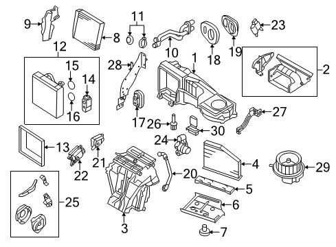 2008 Volkswagen Eos Blower Motor & Fan Diagram 2